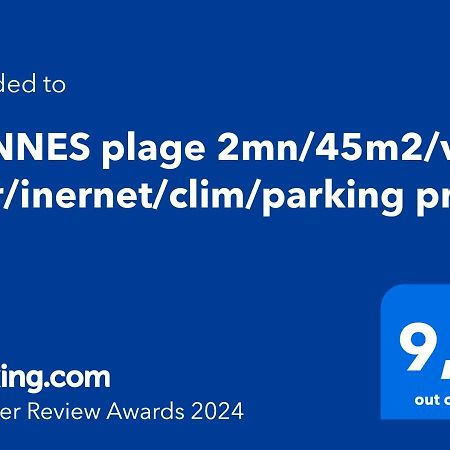 Cannes Plage 2Mn/45M2/Vue Mer/Inernet/Clim/Parking Prive Exterior foto