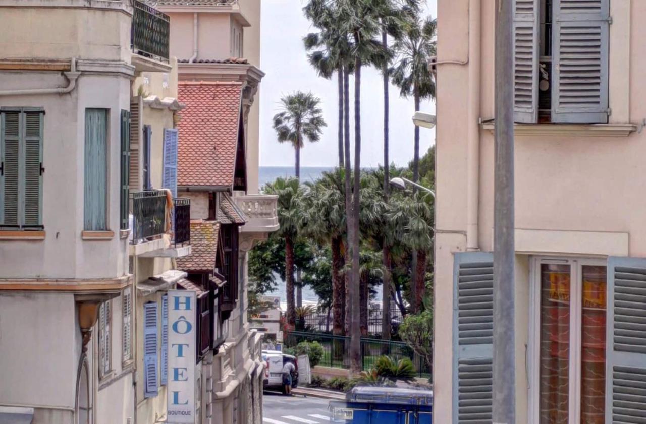 Cannes Plage 2Mn/45M2/Vue Mer/Inernet/Clim/Parking Prive Exterior foto